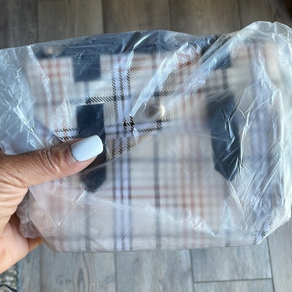 Designer White Plaid Mini Handbag - Picture 5 of 12